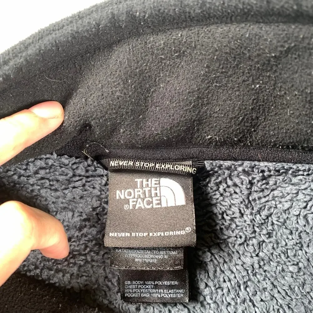 The North Face F14 Jacket Mens XXL Fleece Lined Black Gray Winter Gorpcore